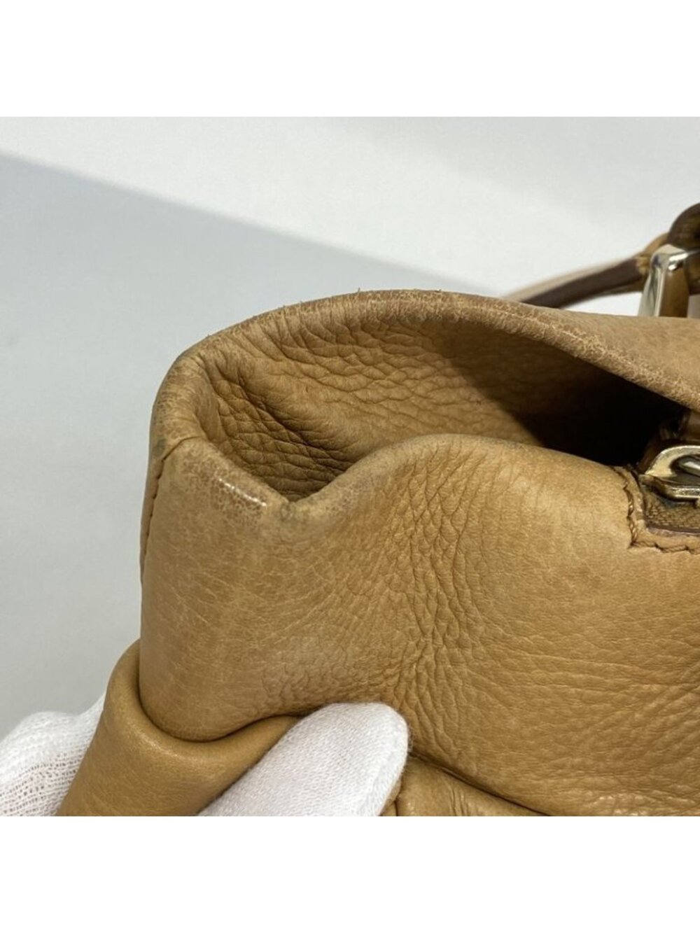 Celine Tote Leather Light Brown Champagne Gold - Picture 7 of 10